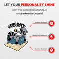 thumbnail image 2 of Sticker Mania Funny Sticker Decals - Fun Decal Set, Weather Resistant Outdoor Sticker, Water Resistant Sticker, Set Of 3 Modern Stickers, 2 of 7