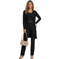 thumbnail image 1 of Conjunto Casual 3 Piezas Pantalón, Blusa y Cárdigan Cómodo y Elegante para Mujer, 1 of 5