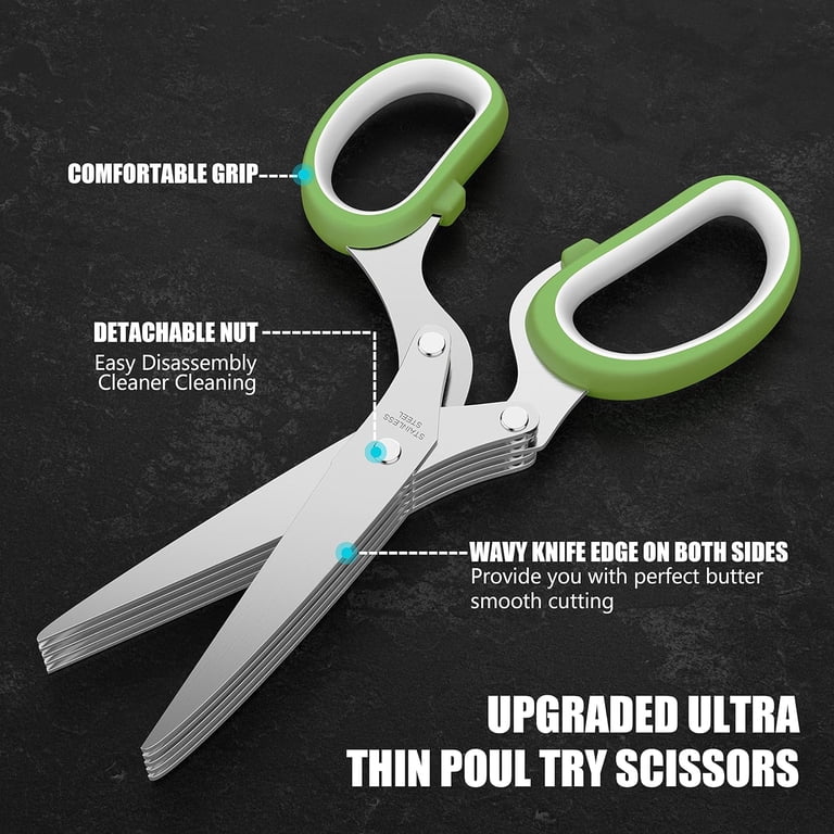 Juyafio Kitchen Shears 2-Pack with Herb Scissors photo 5
