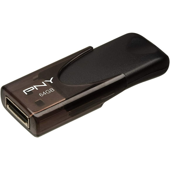 PNY 64GB Attaché 4 USB 2.0 Flash Drive - Black (P-FD64GATT4-GE)