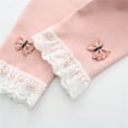 thumbnail image 2 of Gyratedream Baby Girls Lace Flower Skinny Pants Thin Leggings Trouser for Infant Toddler Kids Clothes, 6 Months-4 Years, 2 of 5