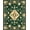 Dark Green Multi, Pattern 1, variant on ODIKA 8'x10' Washable Area Rug Non-Shedding, Easy Care, Deep Green Vintage Floral Medallion Ornate with Distressed Vine Motifs for King Size Bedroom Under Bed, Master Suite