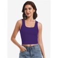 thumbnail image 6 of Womens Tank Tops Scoop Neck Sleeveless Top Casual Basic Slim Fitted Knit Cami Tee Shirts, 6 of 6