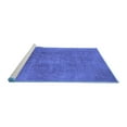 thumbnail image 2 of Ahgly Company Machine Washable Indoor Rectangle Oriental Blue Industrial Area Rugs, 8' x 10', 2 of 4