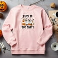 thumbnail image 4 of Halloween Dog Sweatshirt Gift for K9 Lover Halloween Sweater Happy Retro Spooky Season Ghost Hoodie This is Boo Sheet Funny Vet Tech Present, 4 of 6