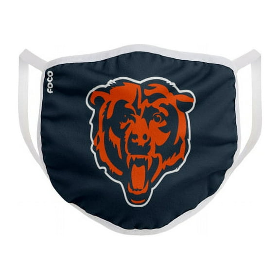 FOCO Household Multi-Purpose Chicago Bears Face Mask Multicolored 1 pk - Case Of: 1;