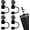 Black, variant on Straw Topper for Stanley Cup 5 Pack Bling Cute 10mm Straw Cover Cap for Stanley 30&40 Oz Tumblers