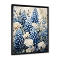 thumbnail image 2 of Designart "Refined Blue And Beige Bonnets Field II" Blue Bonnets Picture Framed Wall Art Prints, 2 of 5