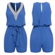thumbnail image 3 of Mamelucos casuales para mujer Mono ajustable con cuello en V para mujer para el verano (Azul S) FLhrweasw Para estrenar, 3 of 8