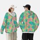 thumbnail image 4 of Fotbe Colorful Palm Leaves Chaqueta con Protección Solar UPF 50+ para Hombre y Mujer, Camisa con Capucha y Bolsillos-Medium, 4 of 7
