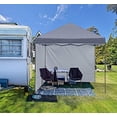 thumbnail image 3 of ABCCANOPY 10ft x 10ft Easy Pop up Outdoor Canopy Tent With 2 Side Walls, Gray, 3 of 5