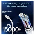 thumbnail image 4 of Cargador Para Iphone Cubo de 20w + Cable USB-C a Lightning 2 Metros Carga Rapida Blanco., 4 of 7