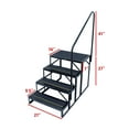thumbnail image 4 of Quick Products QP-S5W3S Economy 5th Wheel Stair with Hand Rail and Non-Slip Treads for RV, Mobile Home, Pool, Hot Tub - 3-Step, 4 of 6