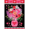 thumbnail image 3 of Briarwood Lane Hearts and Flowers House Flag, 3 of 7