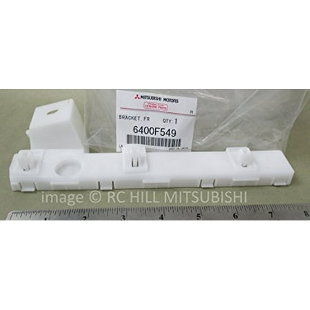 Driver Side Front Bumper Bracket 6400F549 GENUINE MITSUBISHI OEM FACTORY ORIGINAL BRACKET FRONT LEFT DRIVER BUMPER SIDE LANCER SPORTBACK 2.0L DOHC I4 MIVEC PLEASE SEND VIN# TO VERIFY ITEM APPLIES TO YOUR VEHICLE ()