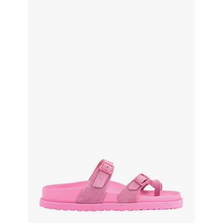 

WOMAN Suede and rubber sandals