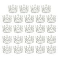 thumbnail image 1 of Uxcell 24Pcs Mini Toppers de Pastel en Forma de Corona, Corona Plateada de Reina Princesa, Mini Perlas, 1 of 6