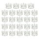 thumbnail image 1 of Uxcell 24Pcs Mini Toppers de Pastel en Forma de Corona, Corona Plateada de Reina Princesa, Mini Perlas, 1 of 6
