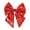 Red, variant on PureCasa Large Silver Bow Christmas Tree Topper Glitter Sequin Bow Tie Garland Accessories for Christmas Wedding Party