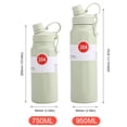 thumbnail image 4 of Botella de agua deportiva Taza aislada de acero inoxidable 750ML / 950ML para viajes al aire libre, 4 of 4