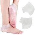 thumbnail image 1 of 1pc Silicone Moisturizing Gel Heel Sock Cracked Foot Skin Soft Care Protector Support, 1 of 5