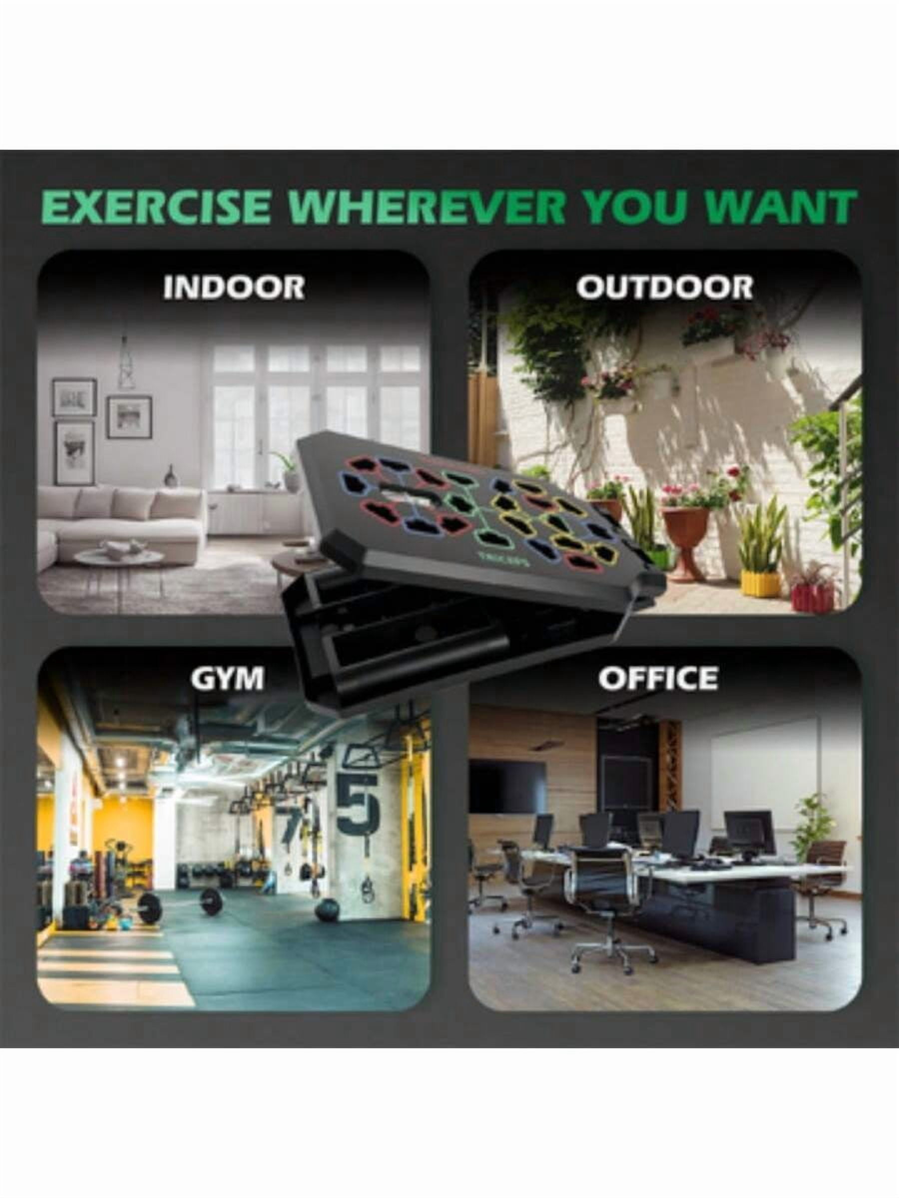 Portable Push Up Board with Color-Coded Positions, Professional Strength Training Equipment for Chest, Shoulders & Arms, Foldable Home Gym Fitness Gear, 1pc