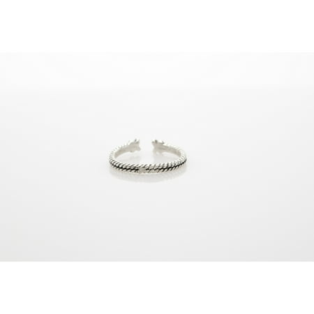- X Antique Silver Plated Adjustable Ring
