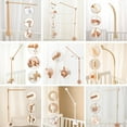 thumbnail image 3 of Cevemin Wooden Crib Mobile Hanger - Detachable Adjustable Mobile Arm for Wind Chimes and Toys Nursery Decoration, 3 of 5
