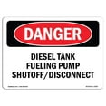 thumbnail image 1 of SignMission OS-DS-A-1218-L-2065 12 x 18 Po Signe de Danger OSHA - Pompe à Carburant pour Réservoir Diesel, 1 of 1