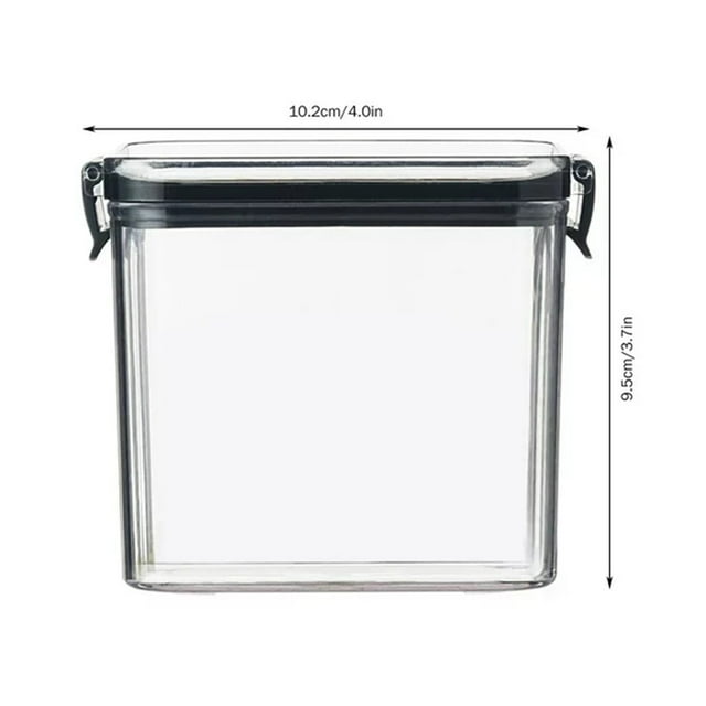 Ltdhehe Food Prep Containers Glass Square Transparent Airtight Jar Fresh Keeping Kitchen Grain Storage Jar Snack Dried Fruit Storage Jar Sturdy Storage With Lids