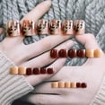 thumbnail image 5 of Fofosbeauty 72 pcs Press on Toe Nails, Short Square French Fake Toenails,#6, 5 of 7