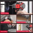 thumbnail image 2 of Tournevis Électrique, Tournevis avec Marteau de Couple 45nm 16.8v Bois Pvc Abs 2 Vitesses Réglables 2 Kit d'Outils Lithium avec Marteau de Puissance, 2 of 7