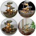 thumbnail image 2 of Creative Desktop Running Water Layout Lotus Leaf Ingot Water Fountain Ornament, 2 of 5