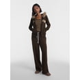 thumbnail image 2 of No Boundaries Zip Up Hoodie with Faux Fur Trim, Women’s XXS-XXL, 2 of 6