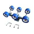 thumbnail image 2 of Colaxi Support de Fond de Rouleau pour Remorque de Bateau, Support de Support, Pièces de Rechange Robustes, Assemblage de Rouleau Oscillant pour Navire, Entrepôts, Ports, 6 Roues, Bleu, 2 of 8