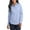 Oxford Blue, variant on Just Blanks Ladies SuperPro Oxford Shirt Open Collar Back Yoke With Knife Pleats, Oxford Blue, 4XL