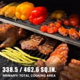 thumbnail image 4 of KingChii 4-Burner Propane Gas Grill with Side Burner and Side Table, Stainless Steel Outdoor BBQ Grill for Camping Patio Cooking, 4 of 15