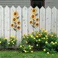 thumbnail image 5 of AFQH Vintage Sunflower Wall Decor: 3D Metal Art for Home & Garden Elegance, 5 of 9