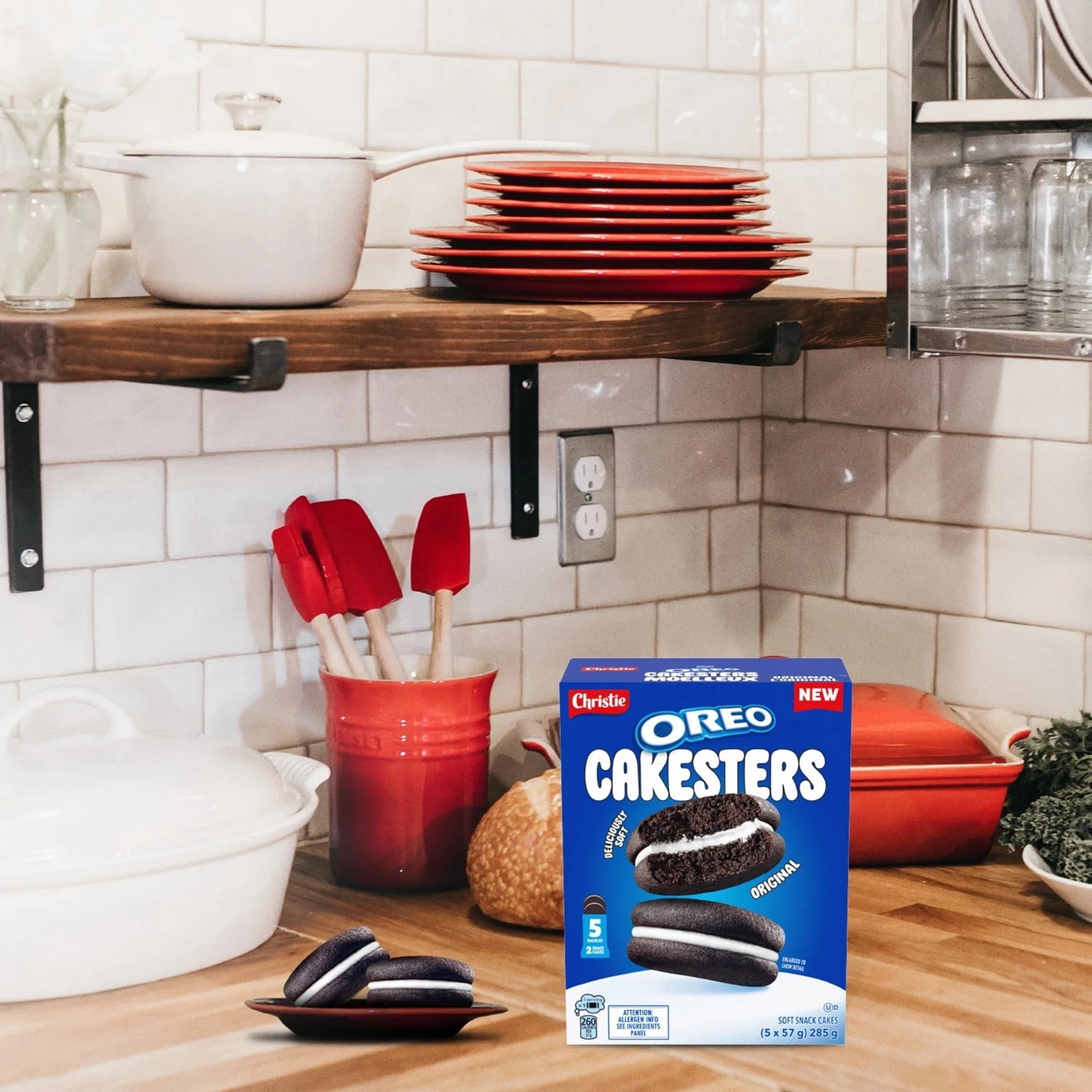 Oreo Original CAKESTERS Soft Baked Sandwich Cakes 5 Snack Packs 285g (10.1 oz)