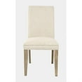 thumbnail image 5 of Jofran Carlyle Crossing Modern Rustic Solid Wood Upholstered Parsons Dining Chair (Set of 2), 5 of 5