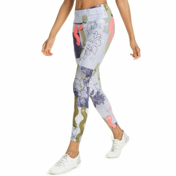 Calvin Klein Womens Moss Combo Printed High-Waist Leggings Pants Size XS $59