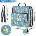 thumbnail image 2 of FORMRS Zipper Binder with Shoulder Strap 1.5-inch Ring 500 Sheet Capacity File Bag, Easter Bunny Pattern, 2 of 5
