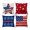 C, variant on Ranliy Set of 4 4Th of July Patriotic Stripes Throw Pillow Covers, 18 X 18 Inch Independence Memorial Day Usa Flag Decorations for Sofa Couch