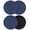 Blue, variant on Navy Blue Coasters Set of 2, Geometric Leaf Diamond Plaid Abstract Check Absorbent Coasters for Drinks, Coaster for Bar Office Dining Coffee Table Accessories Decor, Non Slip Round Desk Coaster