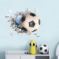 thumbnail image 2 of Pegatinas de pared de fútbol 3d, pegatinas de fútbol para dormitorios para niños, calcomanía artística de pared de vinilo de fútbol, 2 of 4