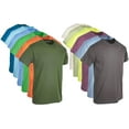 thumbnail image 6 of BILLIONHATS Wholesale Bulk 12 Pack Men's Cotton T-Shirt Tees, Big & Tall Plus Size Short Sleeve Lightweight T-Shirts, Size 5X-Large, 6 of 7