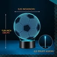 thumbnail image 5 of Regalo de fútbol para niños y niñas, luz nocturna de fútbol para niños, lámpara de ilusión óptica 3D, decoración de dormitorio, 7 colores cambiantes, regalo de cumpleaños y Navidad., 5 of 5