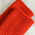 thumbnail image 5 of SYMOID Womens Orange Acrylic Rib Knit Leg Warmers - One Size Fits All, Soft & Warm, Scalloped Edge, Ideal for Fall & Spring,Size Free Size, 5 of 9