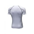 thumbnail image 2 of Luxsea Summer Mens T-shirt Short Sleeve Quick Dry Breathable Fitness Tshirt Men Tee Tops Solid Colors Plus Size, 2 of 5