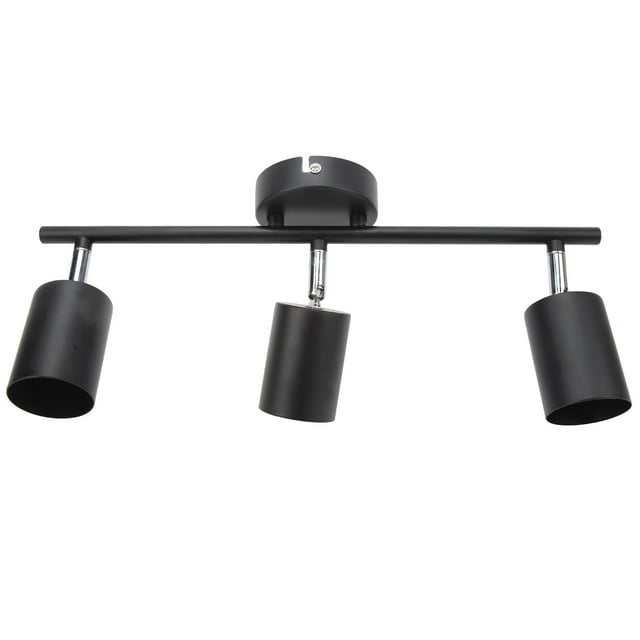 LED Track Light Kit, 90 Degrees Rotatable Track Lighting Kit 85-265V 15.9in Arm For GU10 Bulb